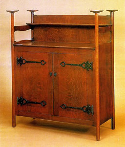 Wrought Iron Mission : Craftsman style sideboard