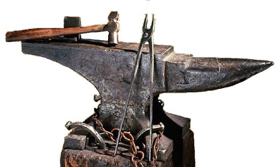 wrought iron anvil