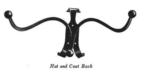 wrought iron techniques coat rack