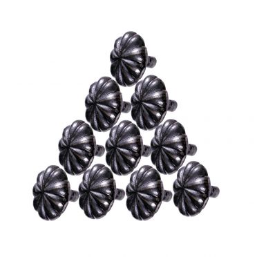 Wrought Iron Floral Mission Style Cabinet Knobs1-1/4 Inch