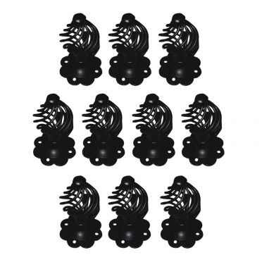 Wrought Iron Floral Birdcage Knobs 3 Inch Set of 10