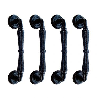 Wrought Iron Spindle Door or Gate Pull 9 Inch Set of 4 