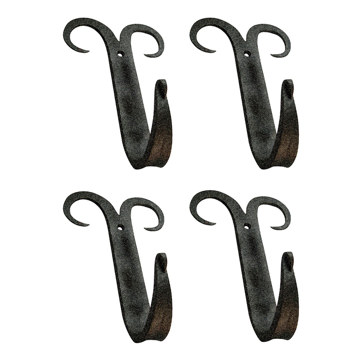 cast iron hook- antique iron finish – “3 hinge hook” hook 2066