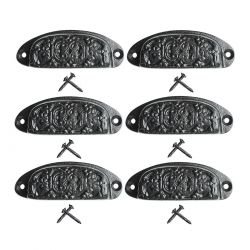  Cabinet or Drawer Pulls Victorian Key Bin 3-1/4 Inch Set of 6