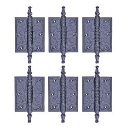  Iron Cabinet Hinge 5-3/4 Inch Set of 6