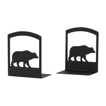Wrought Iron Bear Bookends