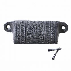  Old World Vase Design Bin Pull 4 Inch