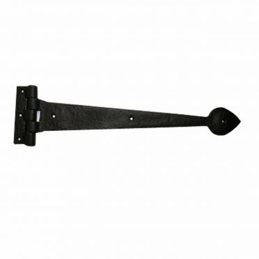  Wrought Iron Heart Strap Hinge 15-1/4  Inch 