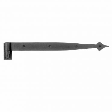 Wrought Iron Spear Pintle Door Hinges 18-1/2 Inch Pair