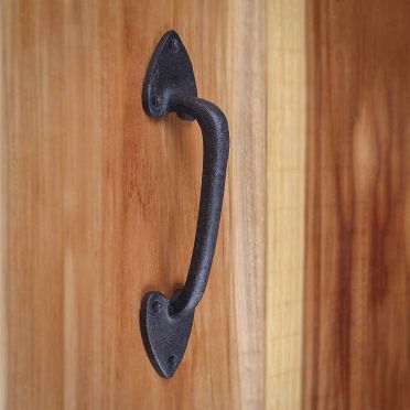  Wrought Iron Heart Door or Gate Pull 7-1/2 Inch