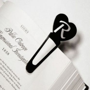 Custom Personalized Heart Bookmark