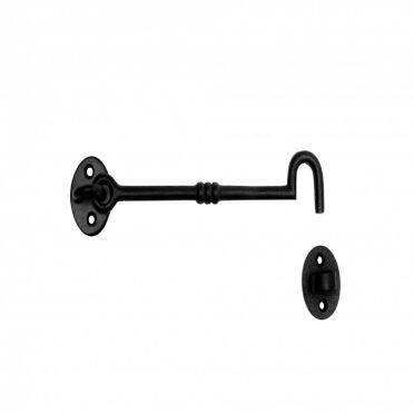 Wrought Iron Black Cabin Hook 7-1/2 Inch