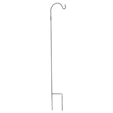 Wrought Iron Single Arm Plant Hanger With Stand 65-1/2 Inch