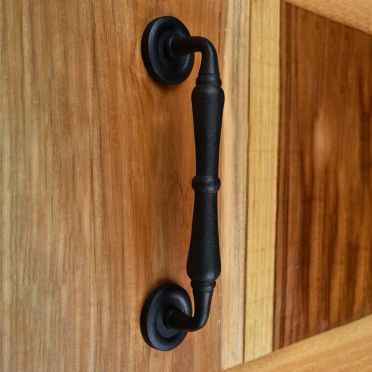 Wrought Iron Spindle Door or Gate Pull 9 Inch