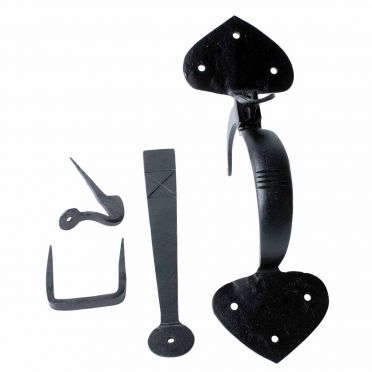 Wrought Iron Heart Door or Gate Thumb Latch 9-1/2 Inch