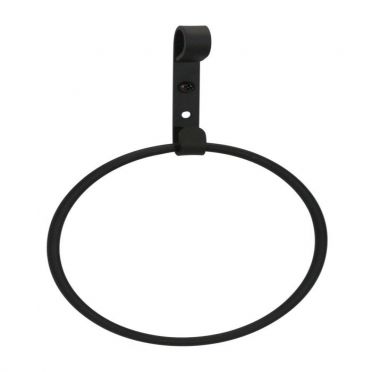 Traditional Wrought Iron Towel Ring Plain