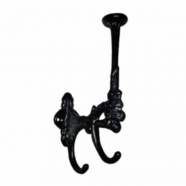 Wrought Iron Victorian Triple Hook 7 inch