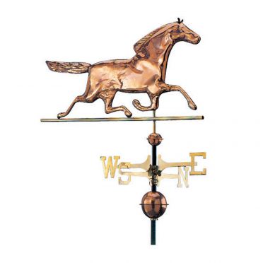 Horse Weathervane | Full-Bodied Polished Copper