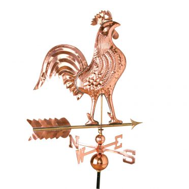 Rooster Weathervane |  Polished Copper