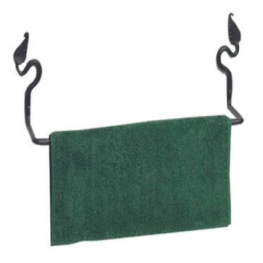 Wrought Iron Towel Bar 30 7/8 Inches | Leaf 