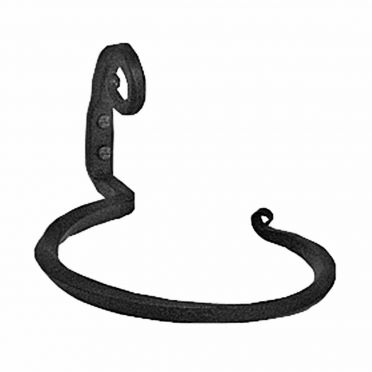 Wrought Iron Towel Ring Round | 6 Inches | Pigtail 