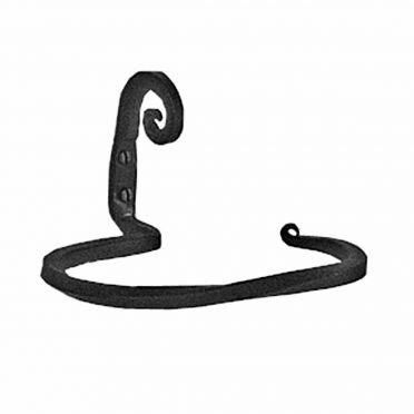 Wrought Iron Towel Ring Oval | 7 1/2 Inches | Pigtail 