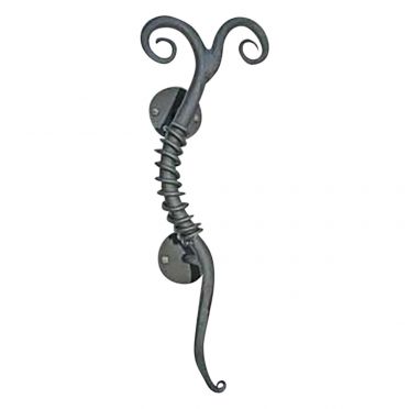 Wrought Iron Gate and Door Pull | Scroll