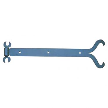 Wrought Iron Door or Gate Ram's Horn Strap Hinge 23-3/4 Inch