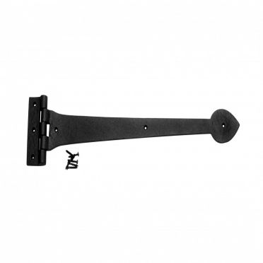Wrought Iron Heart Strap Hinge 18 inch