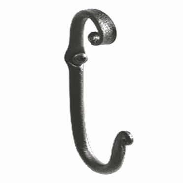 Wrought Iron Hook | Single | Pigtail