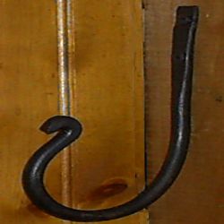 large wrought iron wall hooks