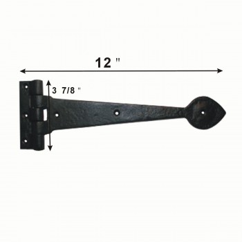 wrought iron strap hinge 12 inch