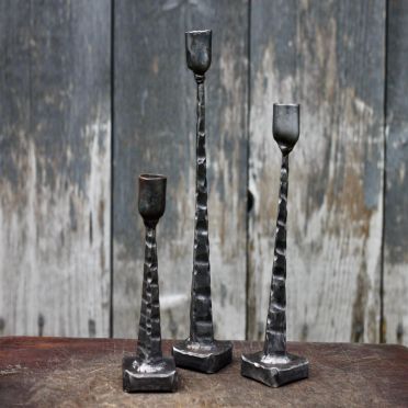 Wrought Iron Candlesticks | Tapered Candle Holder | 5 Inch