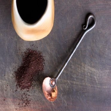 Wrought Iron Coffee Scoop Scroll
